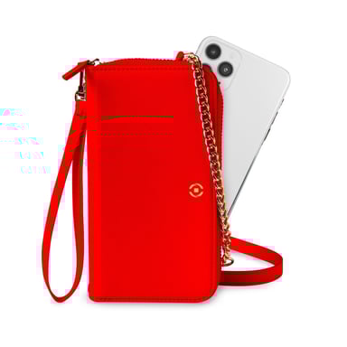 Celly Venere coque de protection pour téléphones portables 16,5 cm (6.5'') Étui avec portefeuille Rouge Toutes marques