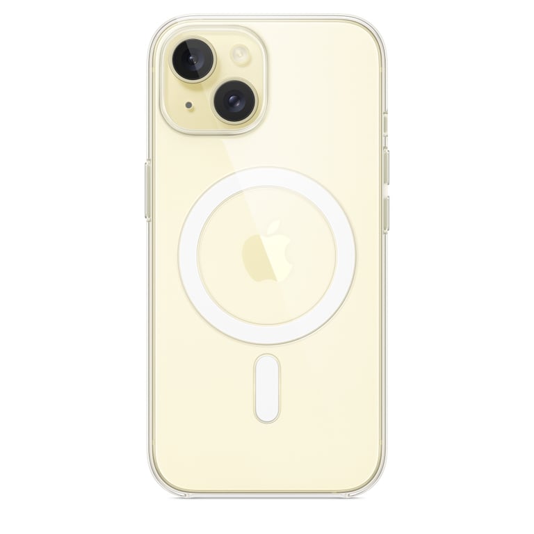 Coque avec MagSafe pour iPhone 15 Transparente