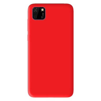 Coque silicone unie Mat Rouge compatible Huawei Y5P