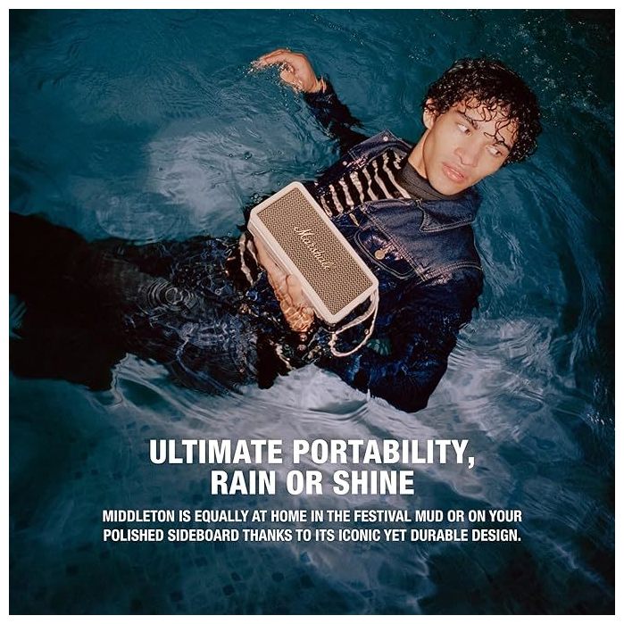 Enceinte sans fil Marshall Middleton Cream - vue 5