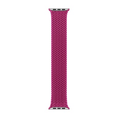 Bracelet Solo tressé pour Apple Watch | 44/45/46/49 mm - Taille 6 - Magenta