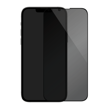 Protector de pantalla privado de cristal templado (100% cobertura de superficie) para Apple iPhone 13 Pro Max/14 Plus, Negro