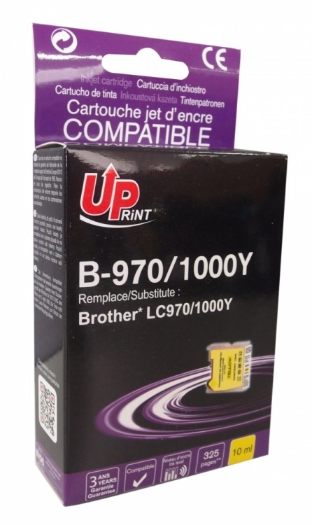Cartouche compatible LC970 / LC1000 Jaune - vue 2