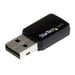 StarTech.com Mini adaptateur USB 2.0 réseau sans fil AC600 double bande - Clé USB WiFi 802.11ac 1T1R