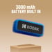 Altavoz Bluetooth Kodak - Resistente al agua IPX6, Potente sonido de 8W, Iluminación RGB, Batería de 5h de duración, Conexión Bluetooth V5.0 - Azul