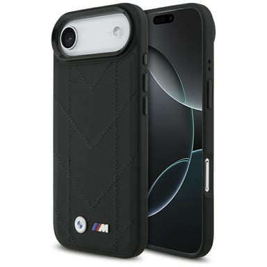 Étui BMW M Quilted Logo MagSafe pour iPhone Air, noir