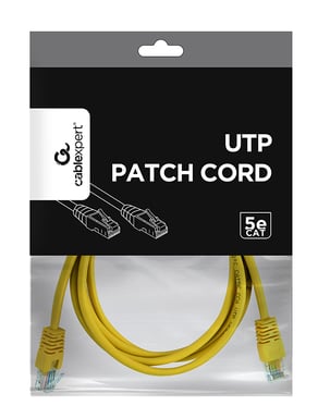 Gembird Patch Cord Cat.5e UTP 1.5m cable de red Amarillo 1,5 m Cat5e U/UTP (UTP)
