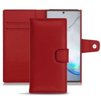 Housse cuir Samsung Galaxy Note10 -  - Rouge - Simili cuir