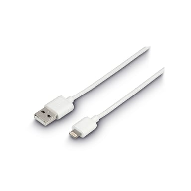 Câble de charge/données, Lightning, 1 m, blanc
