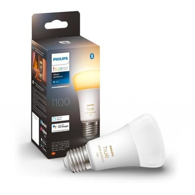 PHILIPS Hue White Ambiance - Bombilla LED conectada E27 - 9.5W Equivalente 75W - Compatible con Bluetooth