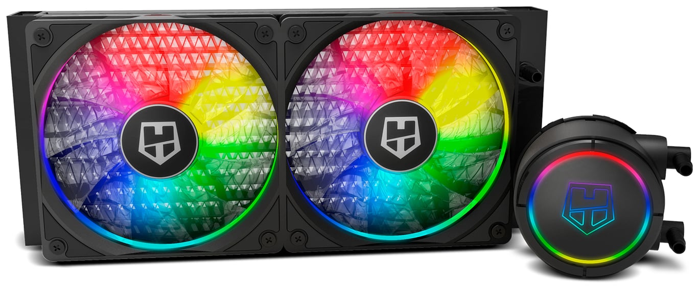 NOX Hummer H 240 Processeur Refroidisseur de liquide tout en un 12 cm 1 pièce Neuf - vue 3