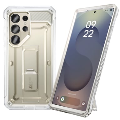 Supcase Carcasa para Samsung Galaxy S25 Ultra Caballete antichoque Transparente