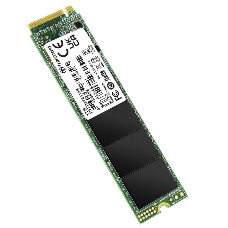Transcend PCIe SSD .2 PCI Express 3.0 3D NAND NVMe Neuf - vue 3