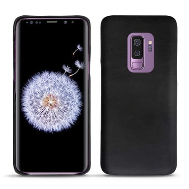 Coque cuir Samsung Galaxy S9+ -  - Noir - Cuir lisse premium