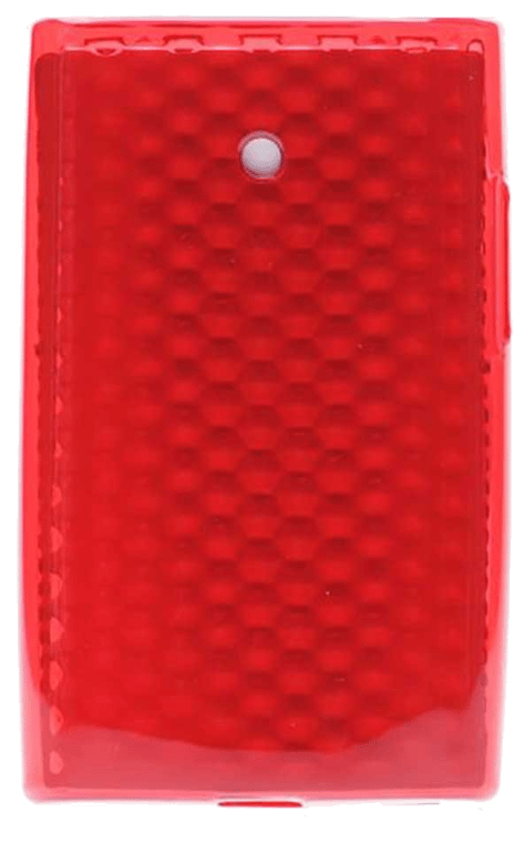 Coque silicone unie compatible Givré Rouge LG Optimus L3