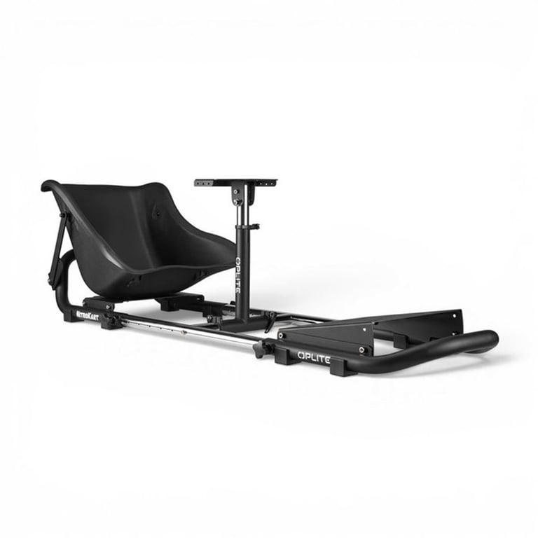 Simulateur de course OPLITE Nitrokart V2 Noir cockpit racing avec siège réglable et châssis Quick Release - Neuf