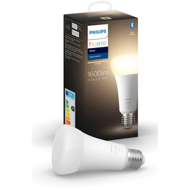Ampoule LED connectée Philips Hue White E27 100W, compatible Bluetooth et assistants vocaux