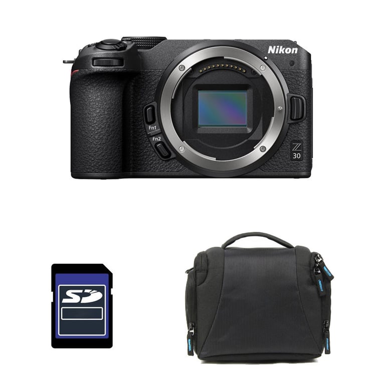 NIKON Z30 NU + Sac + Carte SD 8 Go Neuf