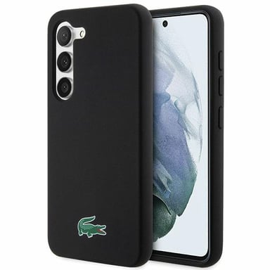 Étui en silicone Lacoste pour Samsung Galaxy S23, noir