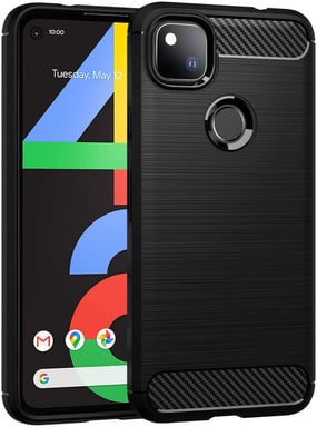 Google Pixel 4A 4G Coque style carbone noir