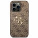Guess 4G Logo Backcover in metallo per Apple iPhone 14 Pro - Marrone