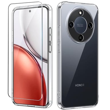 Honor Magic 8 Lite 5G coque tpu protection et vitre full noir