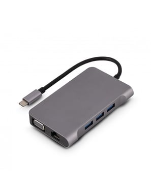Urban Factory TCM16UF Docking Station Wired USB 3.2 Gen 1 (3.1 Gen 1) Type-C Grigio