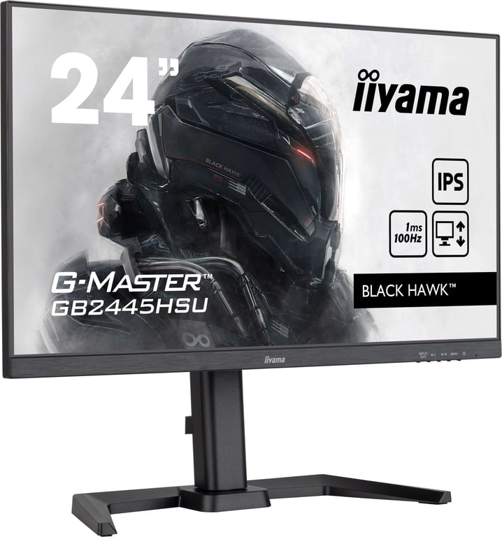 iiyama G Master GB2445HSU B2 23.8" LED IPS FullHD 100Hz Altavoces Altura Ajustable Adaptive Sync - vue 2