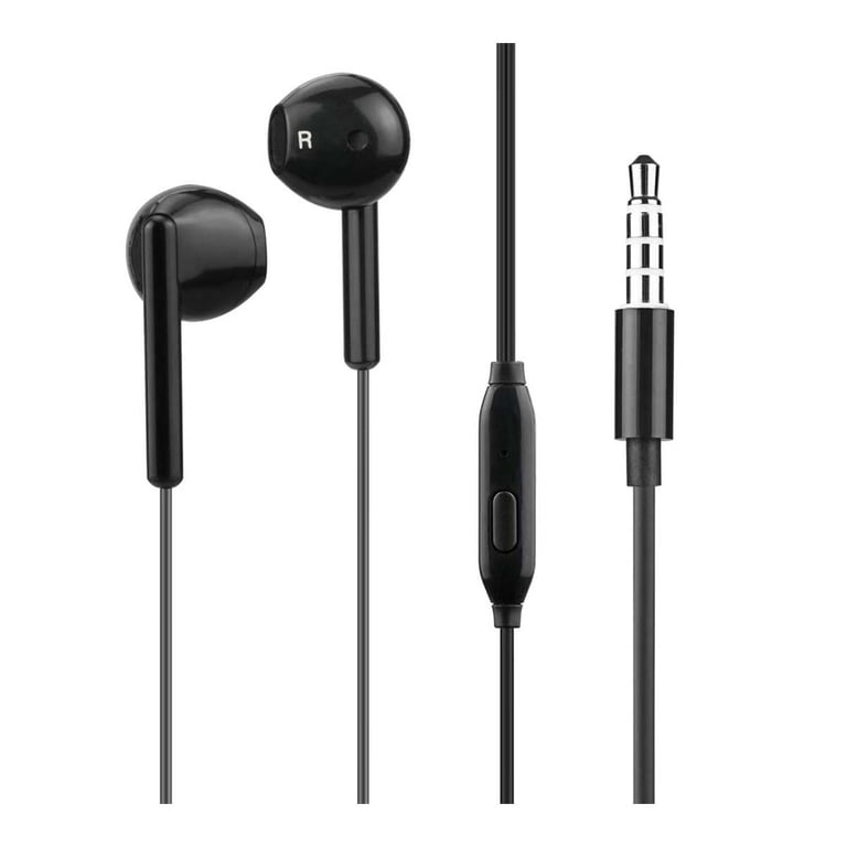 Écouteurs Filaires 1 2m Jack 3.5mm Bouton avec Microphone Neuf