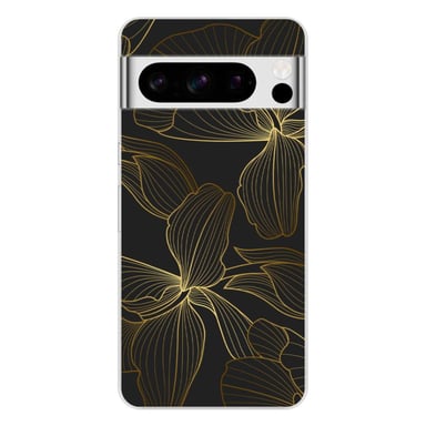 Funda de silicona - Compatible con Google Pixel 8 Pro - diseño golden flowers
