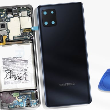 Cache Batterie pour Samsung Galaxy Note 10 Lite Cosmos Noir