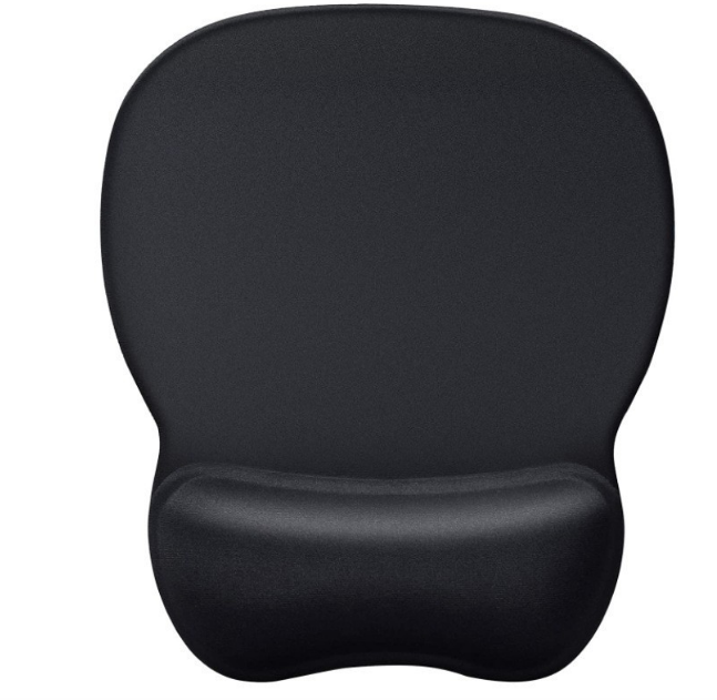 INF Tapis De Souris Ergonomique Avec Repose-poignet, Surface Lisse Et Base Antidérapante Pour Frappe Confortable Gris - vue 3