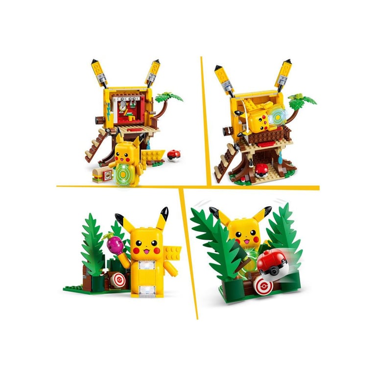 LEGO Pokémon 72164 Set de construction SMART Play™ Pikachu Cabane dentraînement Set Tout en un Dès - vue 8