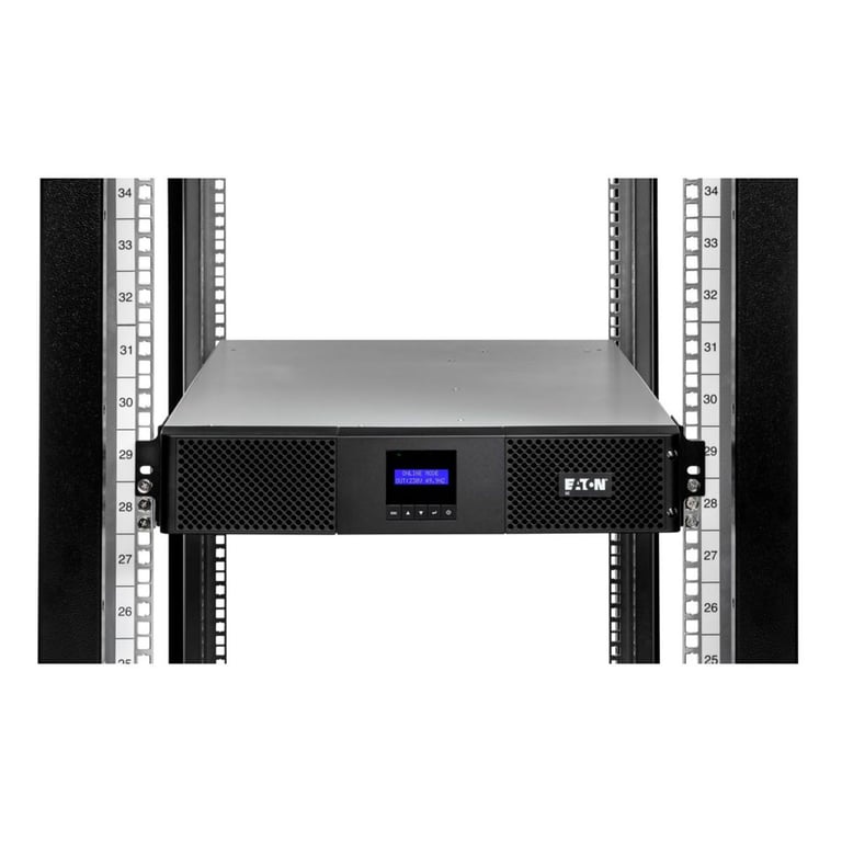 Eaton 9E Onduleur montable sur rack / externe CA 200220230240 V 2700 Watt 3000 VA monophasé 6 x batterie Acide de plomb 9 Ah RS 232 USB connecteurs de sortie : 7 2U ... - vue 3