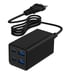 Gembird TA-UC-2A2C-PD65-01-BK chargeur d'appareils mobiles Ordinateur portable, Smartphone Noir Secteur Charge rapide Intérieure
