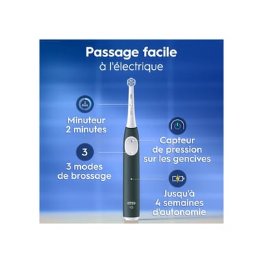 Brosse à dents électrique ORAL-B iO2 Tour de France Edition Noire rechargeable micro-vibrations 3 modes