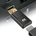 Adaptateur Vidéo DisplayPort Mâle vers HDMI Femelle 4K Ultra HD Compact Noir