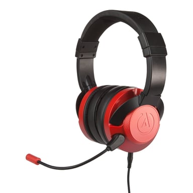 PowerA Fusion Casque avec fil Arceau Jouer : Un casque audio confortable et polyvalent pour une expérience de jeu immersive - Noir et rouge