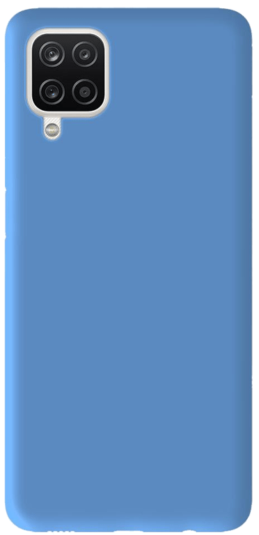 Coque silicone unie compatible Mat Bleu Samsung Galaxy A12 5G