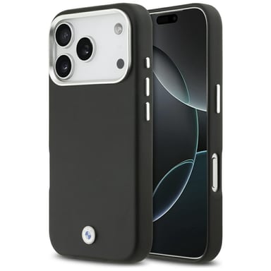 Étui BMW Sign Full Wrapped Metal MagSafe pour iPhone 17 Pro, noir