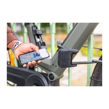 Antirrobo plegable - ABUS - BORDO ONE 6000A/120 - Soporte SH + RC - Negro