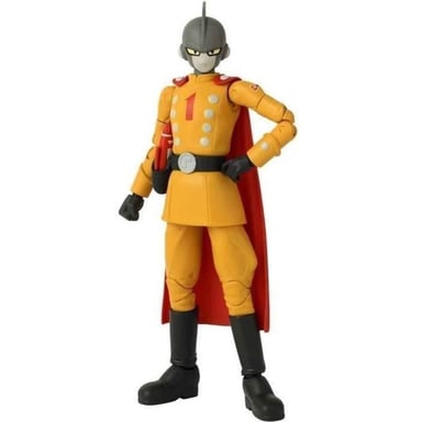 Figurine Dragon Ball Super Super Hero Gamma 1 Dragon Stars BANDAI 17 cm, 16 articulations Jaune et rouge
