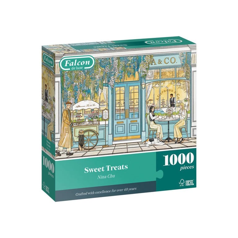 Jeu de puzzle JUMBO Falcon Sweet Treats 1000 pièces Nina Chu Multicolore - Neuf