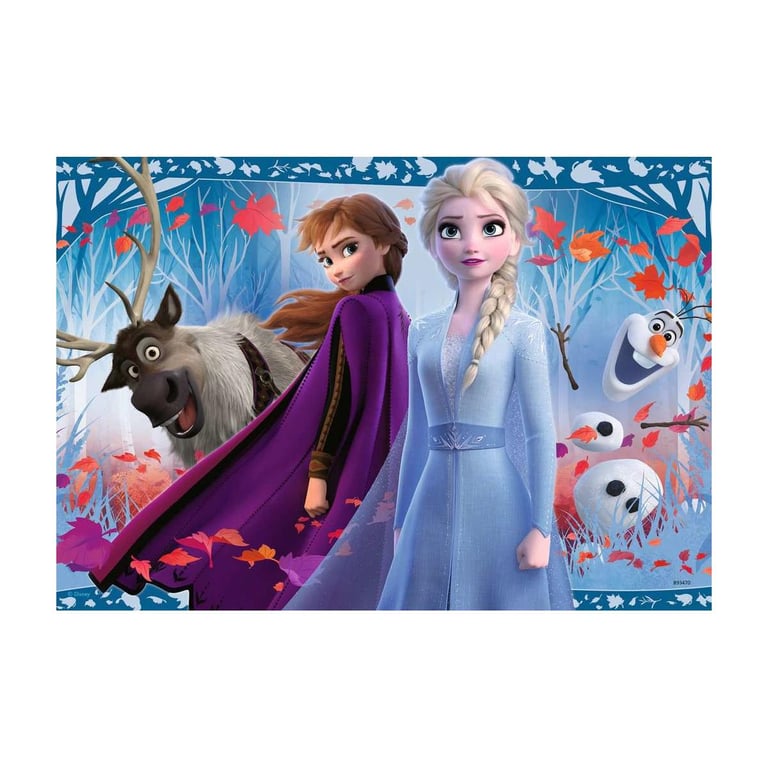 Puzzles 2 x 12 pièces : Voyage vers 'inconnu La Reine des 2 Frozen 2 Ravensburger France - vue 4