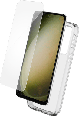 Pack 2 en 1 Coque Samsung Galaxy S24+ Souple Transparente + Protège écran 2.5D + SmartFrame™ - Certifié GRS Bigben