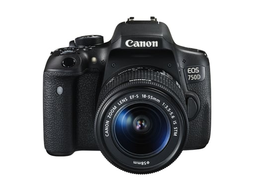 Canon EOS 750D + EF-S 18-55 IS STM Kit d'appareil-photo SLR 24,2 MP CMOS 6000 x 4000 pixels Noir