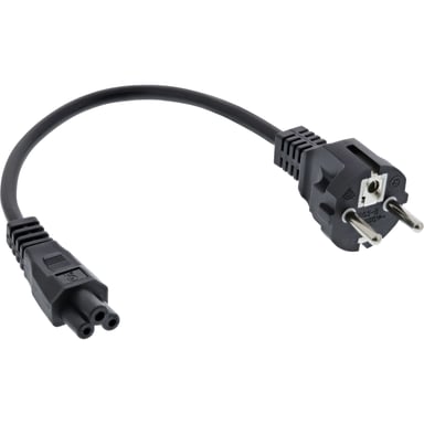 InLine 16656O câble électrique Noir 0,5 m CEE7/7 Coupleur C5