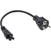 InLine 16656O câble électrique Noir 0,5 m CEE7/7 Coupleur C5