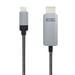 Nanocable 10.15.5102 cavo video e adattatore HDMI USB Type-C da 1,8 m Alluminio, nero