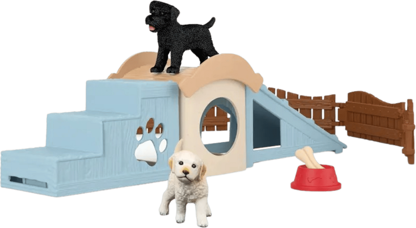 Figurine Aventure amusante pour les chiots Schleich 42763 Farm World - vue 1